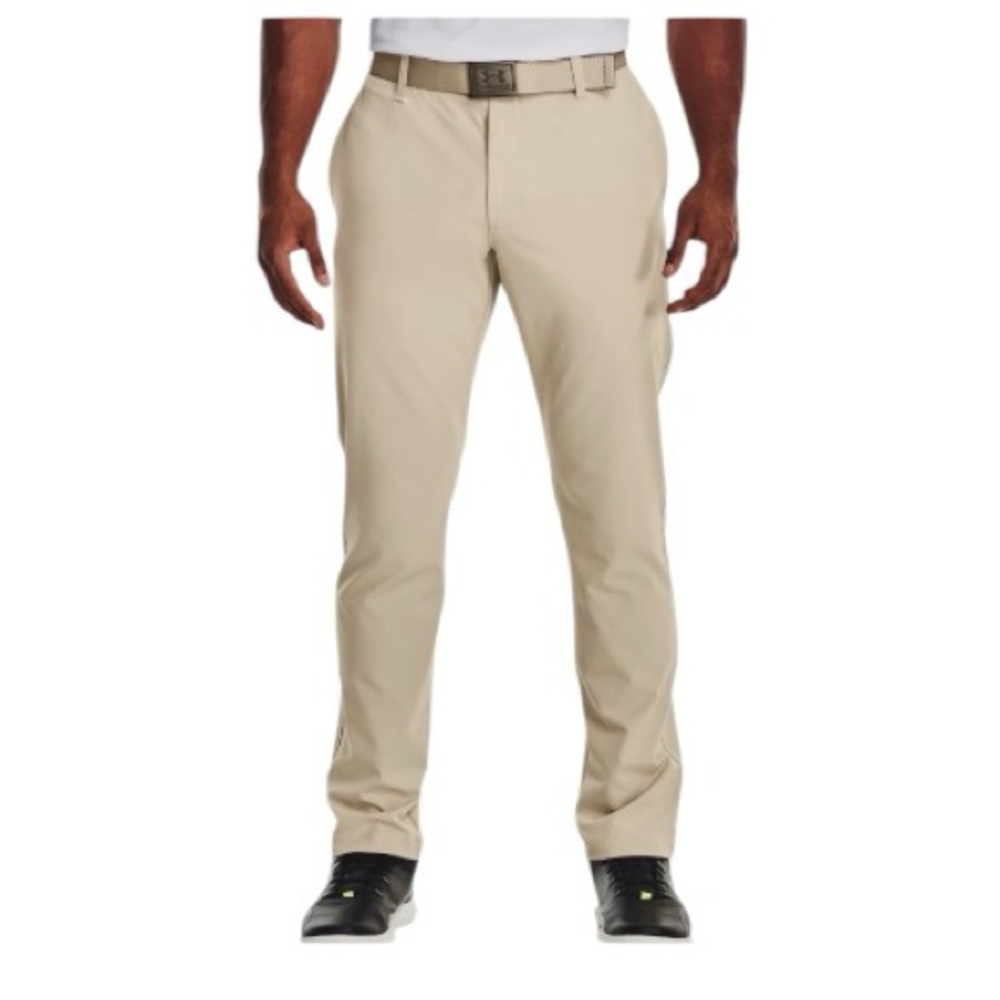 Under Armour Drive Golf Pants Men’s 38x34 Beige Khaki Performance Stretch
